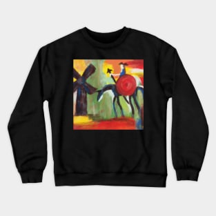 Don Quijote and the Windmill Crewneck Sweatshirt